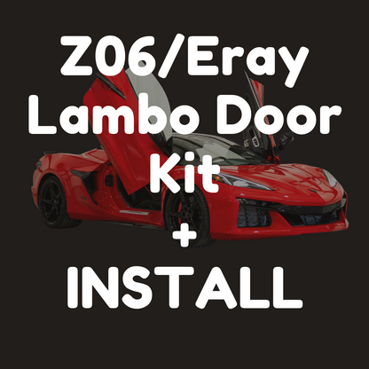 Z06 / Eray Lambo Door Kit AND Installation at our shop in Houston TX